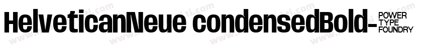 HelveticanNeue condensedBold字体转换